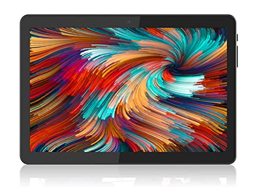 Tablet 10 inch Android 9.0 Pie, Quad Core, 3G Phone Tablets PC with Dual SIM Card Slots and Cameras, 2+32G, 6000mAh Battery, Google Certified, WiFi, IPS HD Touchscreen, Bluetooth, GPS, Youtube – Black