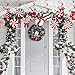 DIYDEC 60pcs Christmas Candy Hanging Swirl Decoration Xmas Candy Ceiling Hanging Streamers Christmas Red White Peppermint Candy Cutouts Ornaments for Christmas Holiday Party Classroom Home Decor