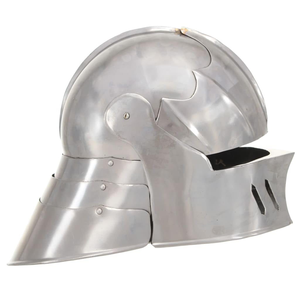 Genérico Réplica de Casco de Caballero Medieval Antiguo Larp Acero Plata,Arte y Ocio,Hobbies y Artes Creativas,Coleccionables,Armas coleccionables-286215