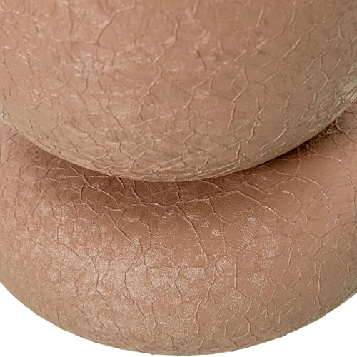Vase de table métal rose mat salon déco moderne 14x35.5cm - 3