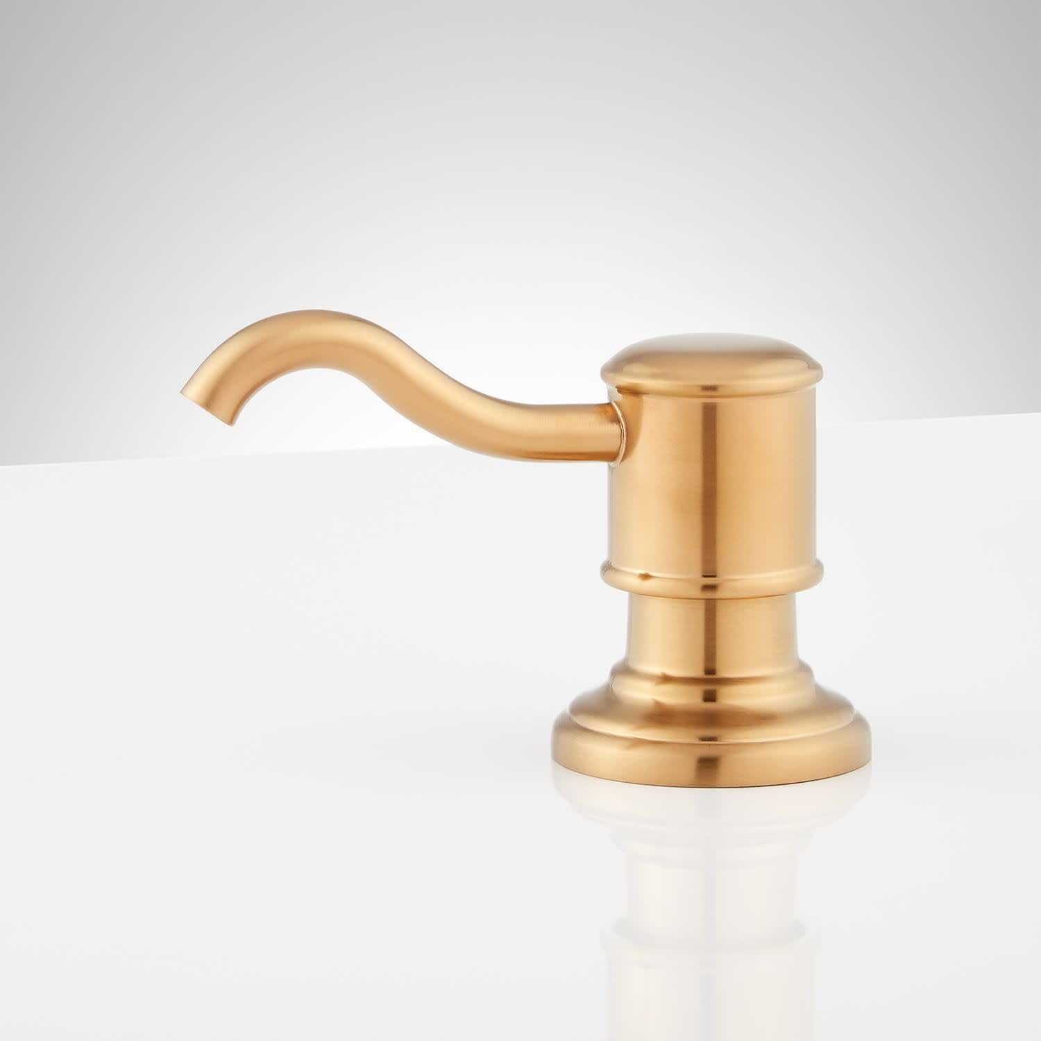 Signature Hardware 457678 Amberly Soap Dispenser - Brushed Gold
