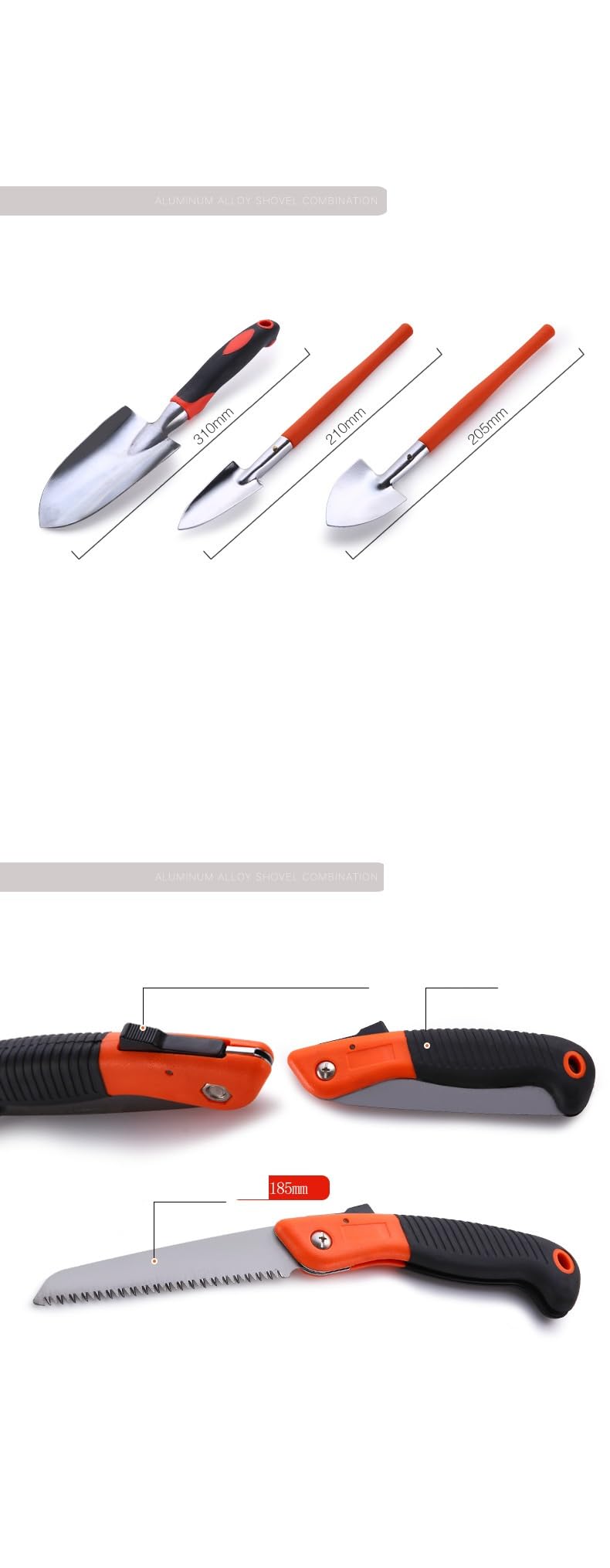 Set di attrezzi da giardino, 10 pezzi, accessori da giardinaggio con borsa portaoggetti, include flacone spray, cesoie, pale e guanti, ecc. Regali per uomini, kit di attrezzi manuali
