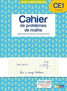 Couverture du livre de Cahier de problèmes de maths CE1