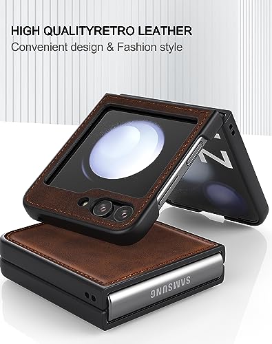 Foluu FOR SAMSUNG GALAXY Z FLIP 5 2023 For Samsung Galaxy Z Flip 5 5G Case, Galaxy Z Flip 5 Leather Case thumb #5