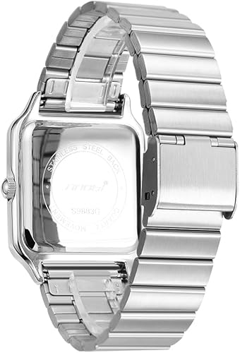 Miniatura 4 de Relojes cuadrados clásicos para hombre con números romanos reloj casual