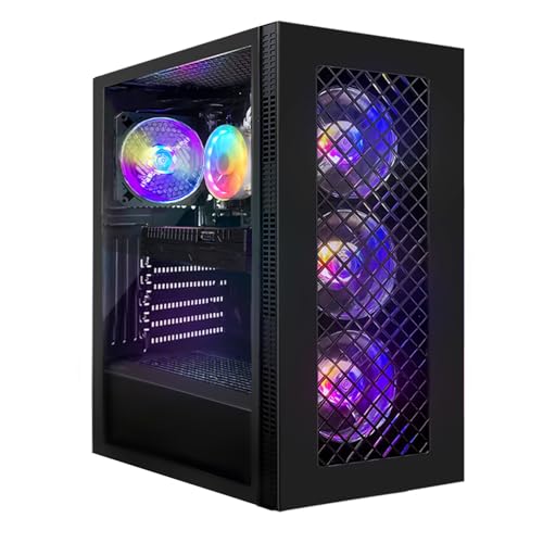 STGsivir PC Gaming,Ordenador de Sobremesa Gaming, Intel Core I7-8750H jusqu'à 4.1GHZ,16G DDR4, 512 SSD, WiFi 600M, BT 5.0,RX 5700 8G GDDR6, Ventilateur RGB X4, Windows 11 Home