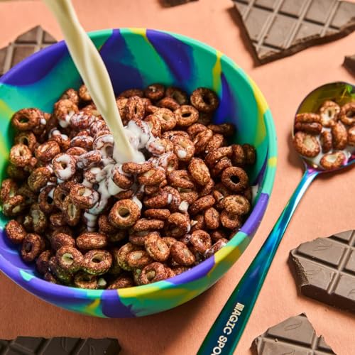 Image of Magic Spoon Cereal - High Protein Cereals - Sugar Free Snacks & Breakfast Food - Grain & Gluten Free Cereal - Low Carb & Keto Friendly - 4 Pack: Fruity, Cocoa, Chocolate Chip Cookie, Maple Waffle