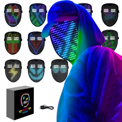 megoo Mascara LED con música y conmutación gestual, recargable