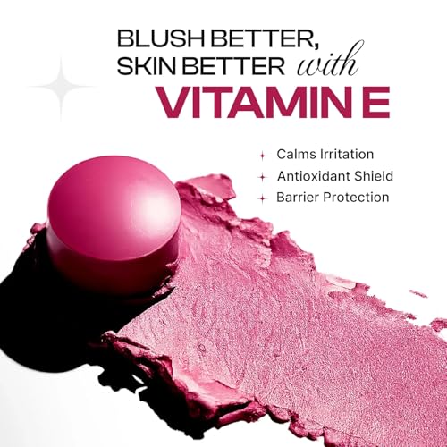 Image of Dream Beauty Nebula Cream Blush - Helix Berry | Berry Pink 3-in-1 Tint for Cheeks, Lips & Eyes | Hand Blendable | Dewy Finish | Lightweight, Buildable Color | 7.5 gm