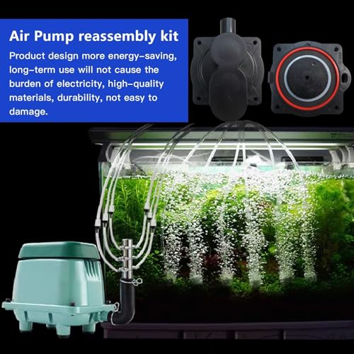 Image of New for HP60 /80 Air Pump Rebuild Complete Kit for Hiblow for HP 80, for HP 60 Aerators, for HP-80-0110, with White Switch