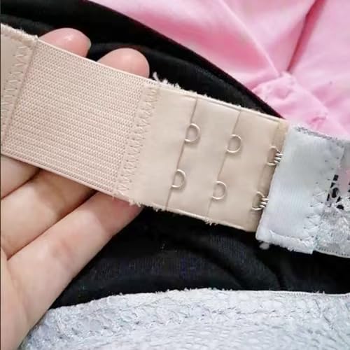 Image of Bra Strap Extenders, Women Elastic Extensions Bra Extender Set, 6 Piece,Skin,White,Black