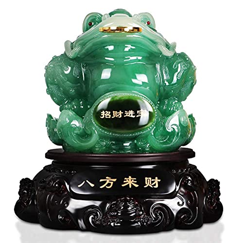 Statue grenouille d'argent Feng Shui cadeau félicitation
