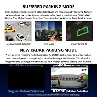 THINKWARE U3000 2CH 4K Front-Dashcam, 2K Rückkamera, STARVIS 2 Sensor-Nachtsicht, Auto-Kamera 5GHZ Wi‑Fi GPS Radar gepufferter Parkmodus, Gratis 64GB Karte, CPL Filter, Speed Camera Alerts, OBD Kabel – Ansicht 4