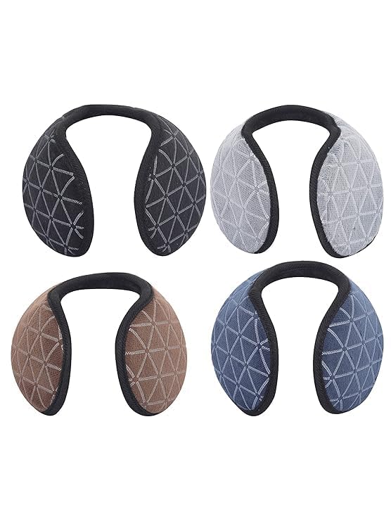 STAR SAI COLLECTION- Soft & Warm Winter Ear Muffs – Plush Faux Fur Ear Warmers for Cold Weather | Lightweight, Cozy & Comfortable Ear Protection for Men, Women & Kids Multicolour (Pack Of 2)-picture-17