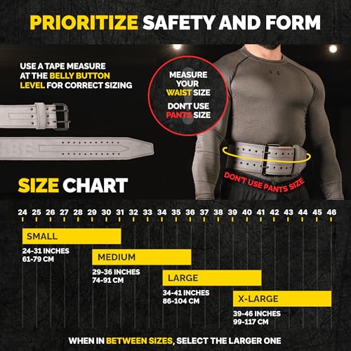 TRIBE 5mm Genuine Leather Lifting Belt