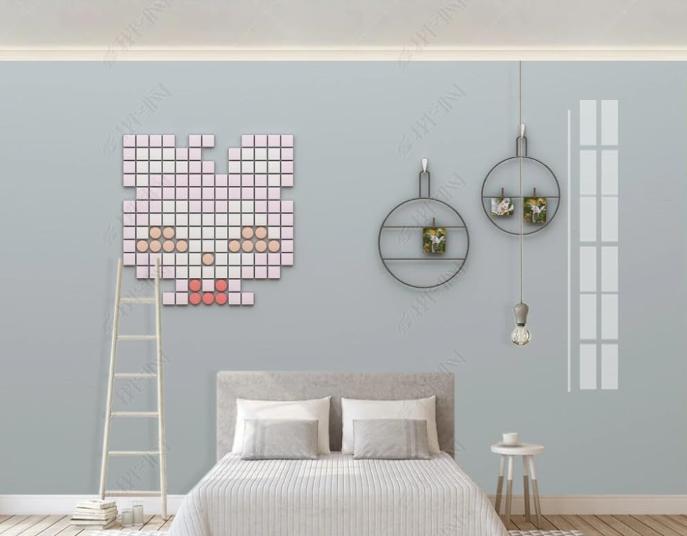 Poster Géant Mural Mosaïque De Chat Pour Salon - Créez Une Ambiance Unique Dans Votre Chambre