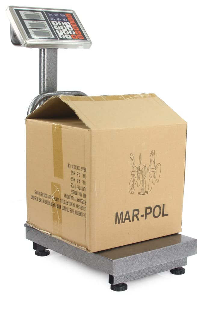 Balanza electrónica industrial pantalla digital 150kg acero plataforma 30x40 cm comercial plegable