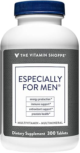 The Vitamin Shoppe Multivitamínico para hombres - Completo diario con vitaminas y minerales esenciales para la salud de los hombres (300 tabletas)