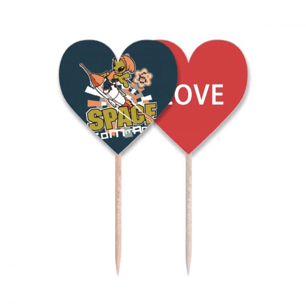 Cure-dents drapeau cœur romantique pour embellir vos tables de mariage et buffets