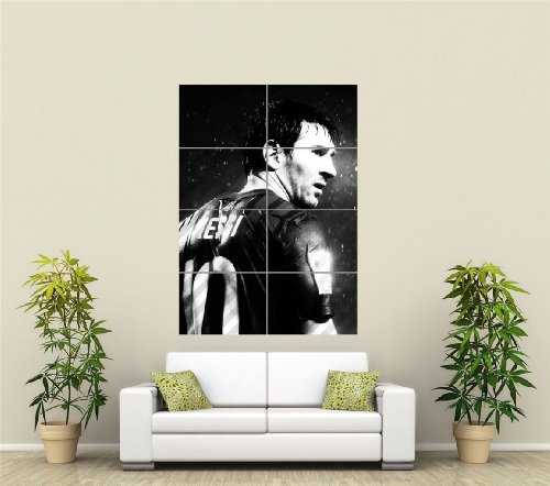 Doppelganger33 LTD Lionel Messi Football X Large Wall Art Multi Panel Poster Print 33x47 inches