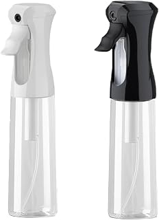 Mist Spray Bottle for Hair (10oz/300ml) - 2 Pcs Continuous Spray Bottle for Salons Cleaning Plants Gardening