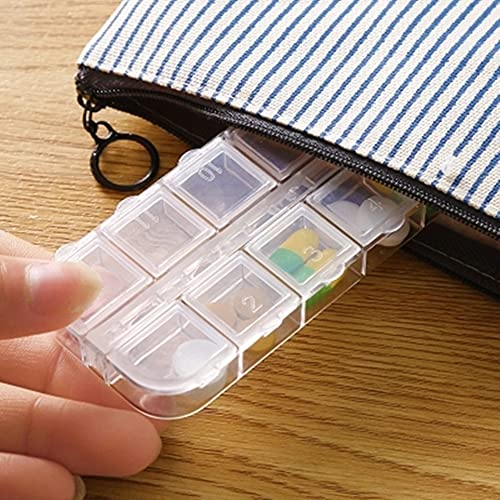 Image of 1 Piece Plastic Jewelry Box Organizer 12 Grid Plastic Storage Box Nail Art Storage Box Jewelry Storage Box Rhinestone Organizer Container Case Plastic Bead Case Storage, Transparent