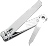Nail Clippers with Built-in Nail Files– Heavy Duty Stainless Steel Toenail Clippers for Thick Nails, Sharp Toe Nail Clipper & Nail Cutter for Men and Women