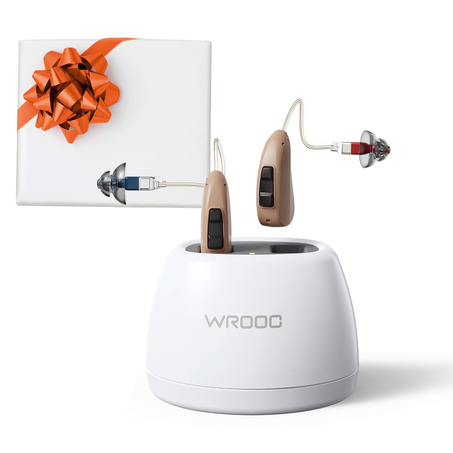 MiniRIC Rechargeable Hearing Aids for Seniors - Super Discreet Behind-the-Ear (BTE) with Receiver-in-Canal (RIC), Great Performance for Clear Sound with Background Cancellation