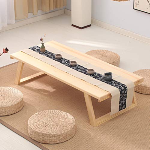 Table basse en bois 60 cm pour optimiser les petits salons étroits