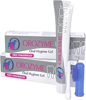Animalcare Orozyme Dental Hygiene Gel for Dogs and Cats Toothbrush and Applicator Tip Included 70g