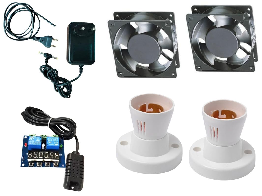 HUMBE&CO-XH-M452 Digital Temperature Controller 2 DC fan 2 folder 1 adpater 1 two pin-image-30