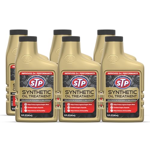 STP Synthetic Automotive Oil Treatment - 15 FL OZ Bottle 6 Pack
