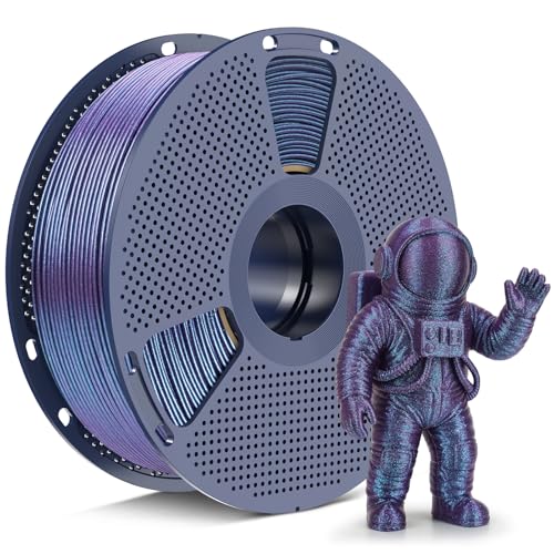 Image of SUNLU Galaxy PLA Filament 1.75mm, Stardust Purple, Color-Shifting Pearlescent Glitter PLA, Light-Activated Shine, Smooth Gloss Finish, Neatly Wound, Fits Most FDM Printers,1kg Reusable Spool (2.2lbs)