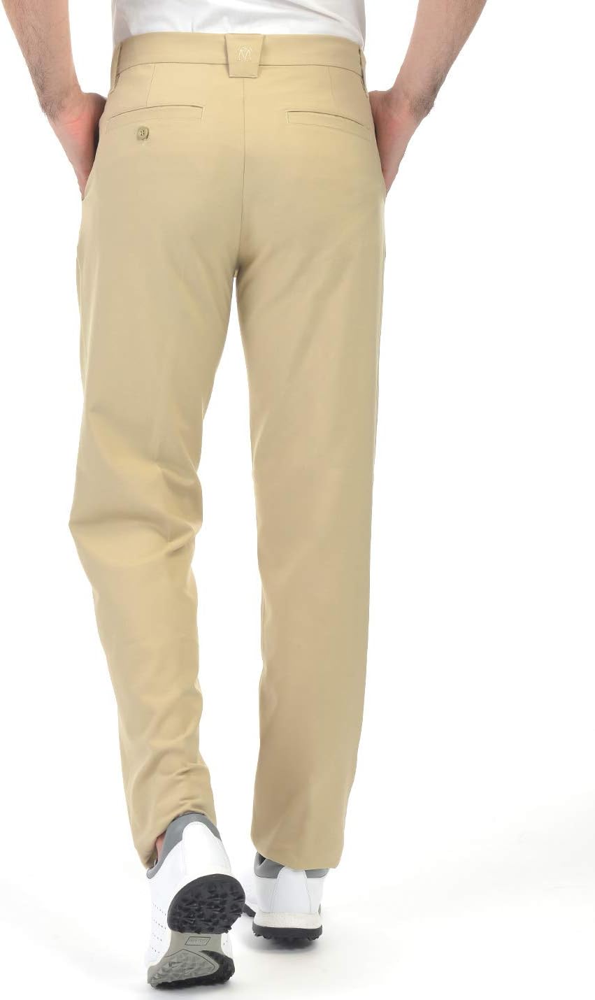 Bakery Men's Golf Pants Stretch Lightweight Straight Relaxed Fit Flat Front Pants - Image 3