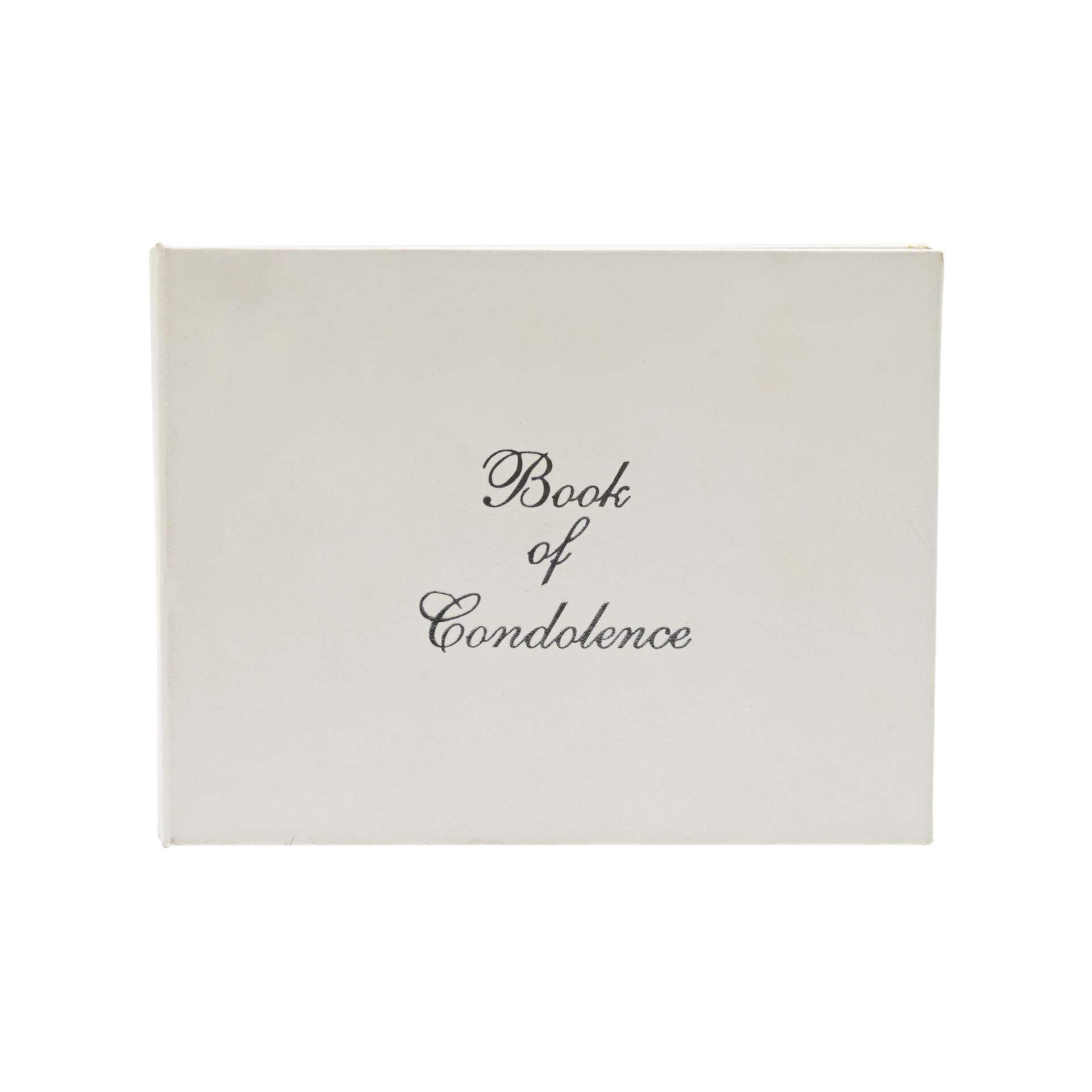 sole favors Widdop Memory Book/Book of Condolence