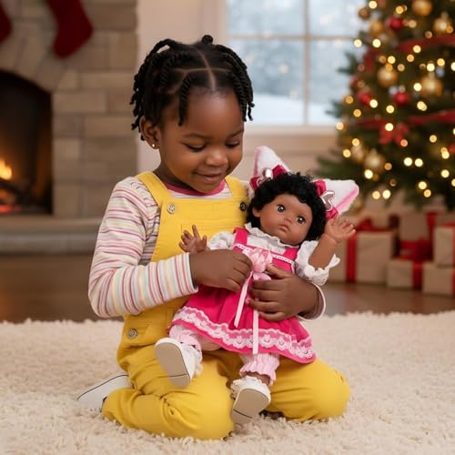 Muñeca Reborn Zahra 18 pulgadas Vinilo Realista miniatura 7