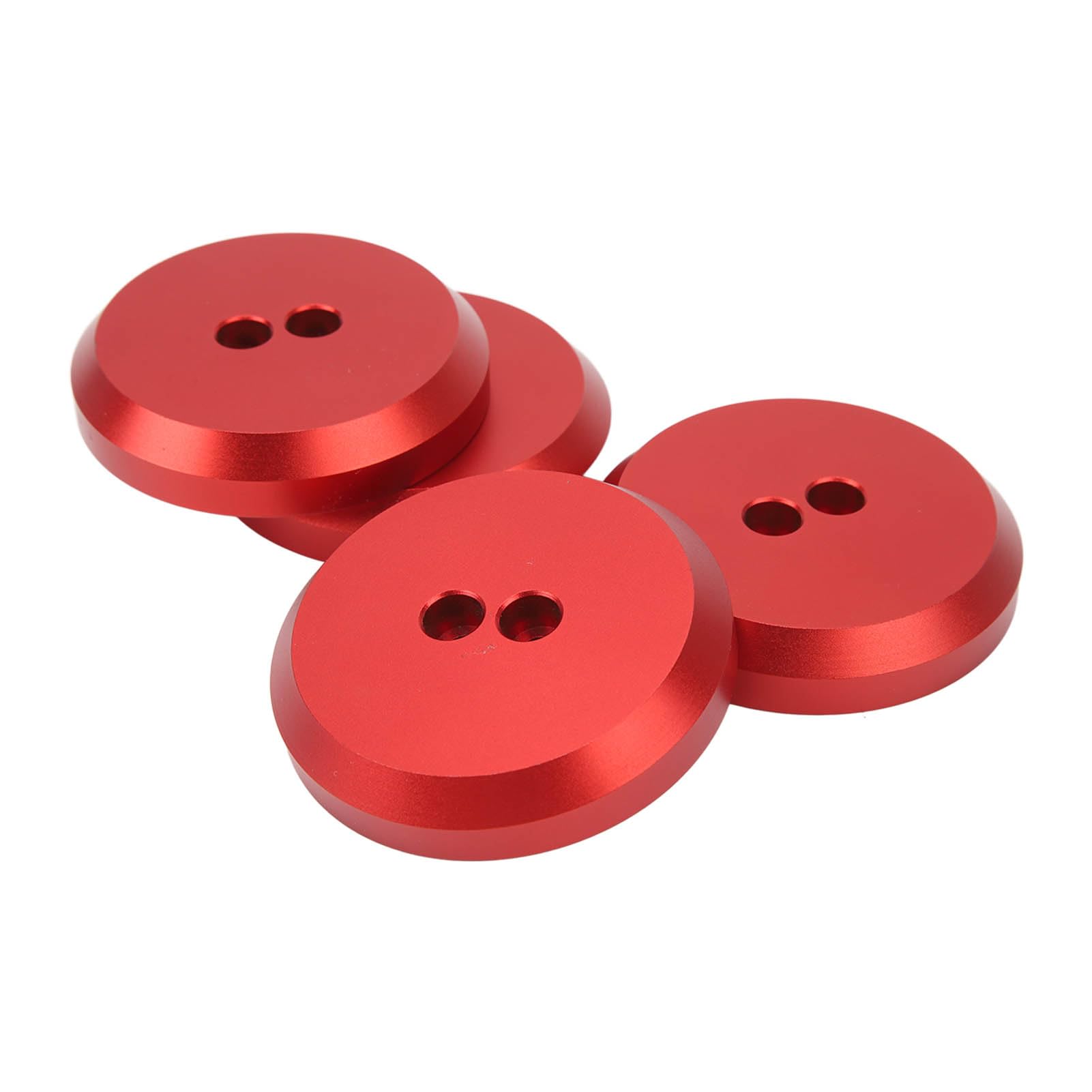 4 szt. Adapter do Podkładek Aluminiowa Podkładka Podłogowa Wymienna do 4 szt. Adapter Podkładek C6 C7 C8, Aluminiowa Podkładka Podłogowa Wymiany, Czerwony Krążek Bezpiecznego Podnoszenia