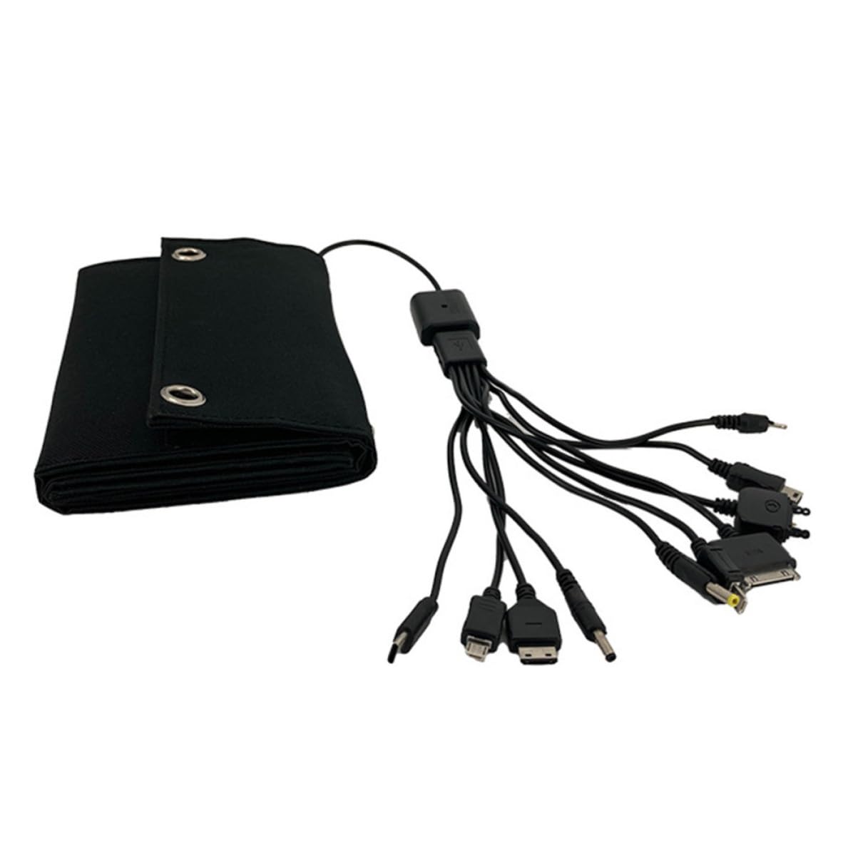 CLISPEED Cargador Solar Plegable de 15w y 6v Resistente al Clima Panel Monocristalino para Camping y Emergencias Portátil y Reducido