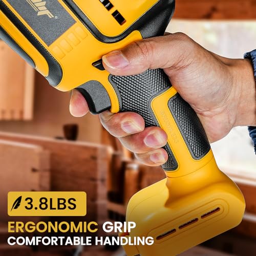 Image of Brushless Reciprocating Saw Compatible with Dewalt 20V MAX Battery(Tool Only), 3,000 SPM One-Handed Cordless Sawzall, 1 inch Stroke Length, Pivoting Shoe, LED Light, Variable Speed for Wood /Meatl /PVC