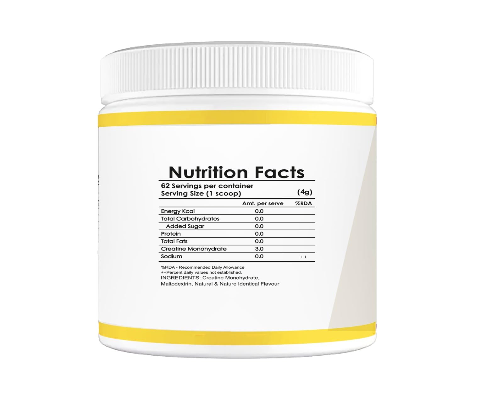 Muscle Asylum Pure Creatine Monohydrate | 250g, 62 Servings | Pineapple | With Genuine Lab Reports | Enhanced Muscle Strength & Power | Fast Recovery | Increased Muscle Mass - Image 2 thumbnail