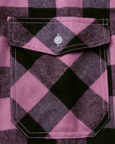 Image of Alimens & Gentle Men's Button Down Regular Fit Long Sleeve Plaid Flannel Casual Shirts