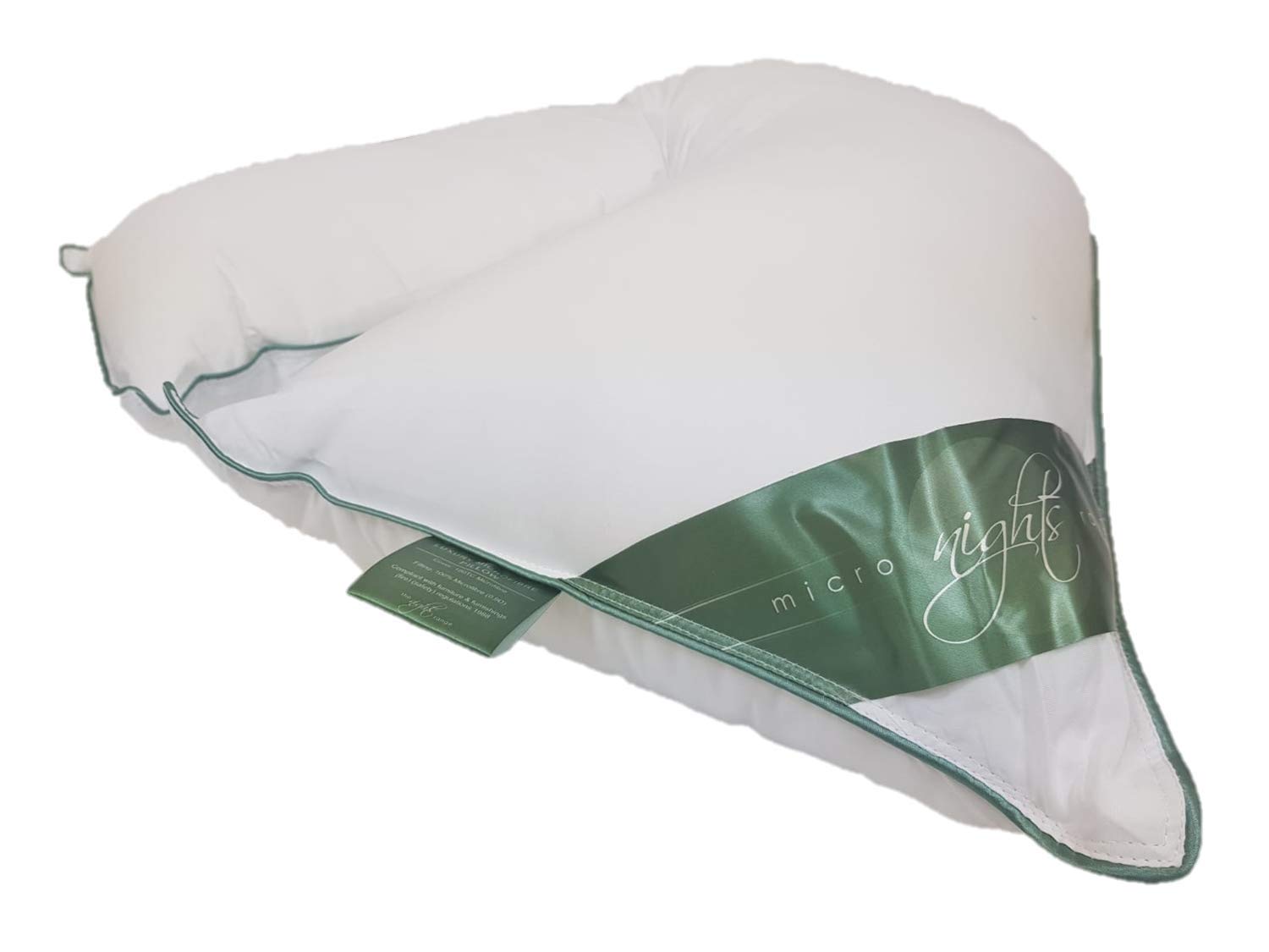 CT 100% Pure Microfibre Super Soft V Shaped Nursing Pregnancy Maternity Neck Support Orthopaedic Pillow Extra Filled Hotel Quality Microfibre V Pillow