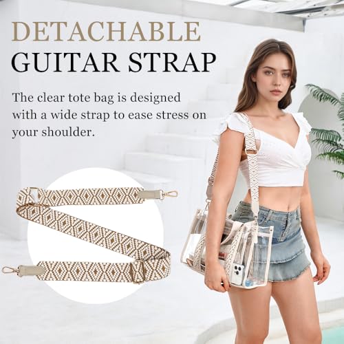 Bolsa Clear Tote para mujer aprobada para estadio miniatura 4
