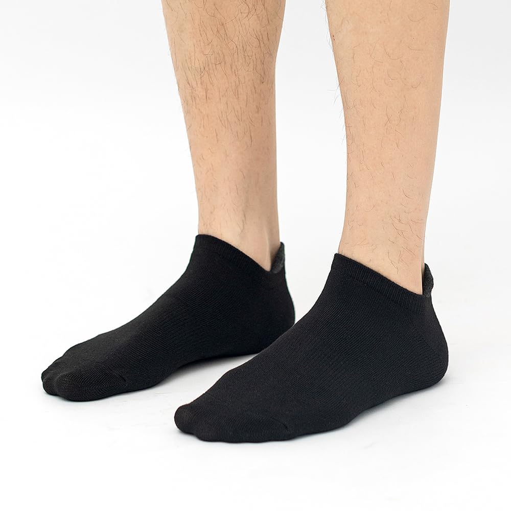 JOYNÉE Calcetines cortos informales para hombre, 20 pares, Negro (20 pares), talla única