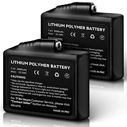 WASOTO 22.2WH Rechargeable Lithium Polymer Battery Pack (2-Pack)
