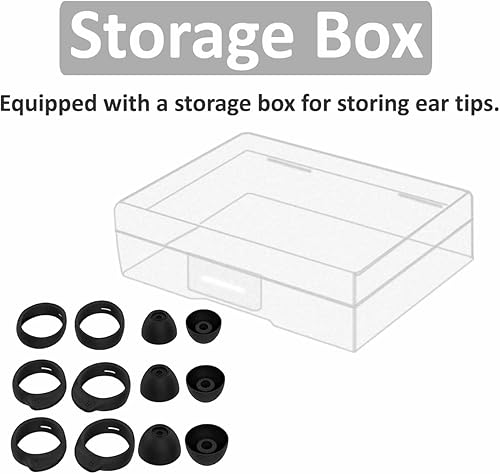 Miniatura 4 de Juego de 6 pares de ganchos para las orejas, Galaxy Buds Galaxy Buds Plus, S/M/L de ajuste antideslizante en la funda de repuesto de goma de