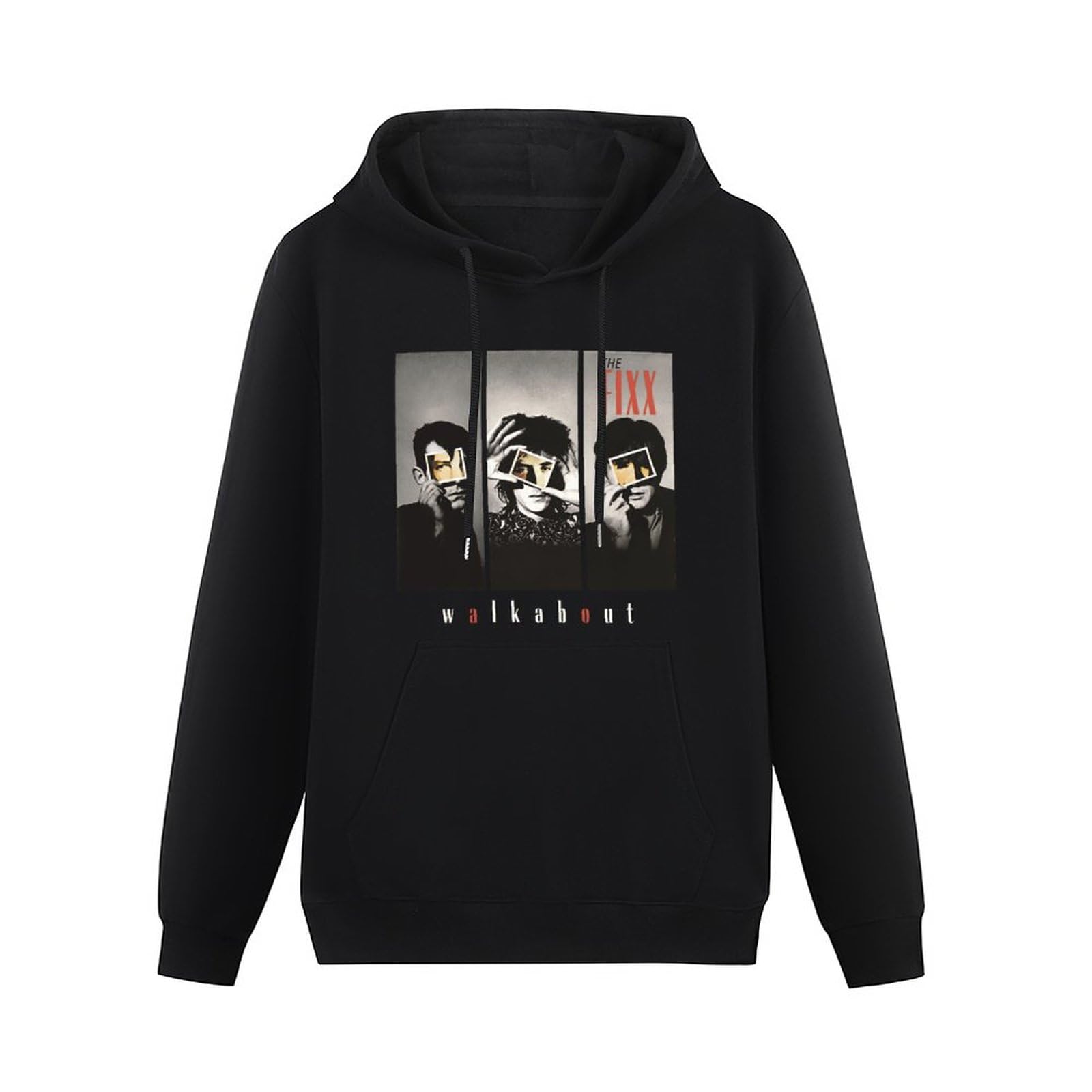 BASLIL TOAST brunch Men Long Sleeve Printed Hoodies The Fixx Walkabout English Hoody Sweatershirt Black L
