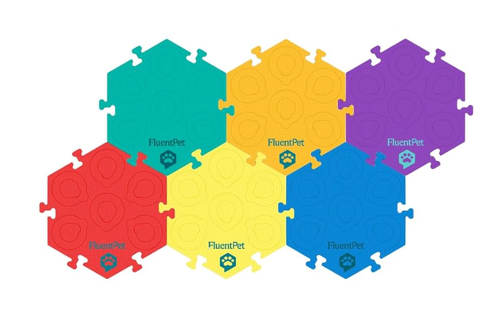 FluentPet Basic マット6枚 ボタン12個 Amazon | FluentPet ベーシックボキャブキット - 12個の録音可能