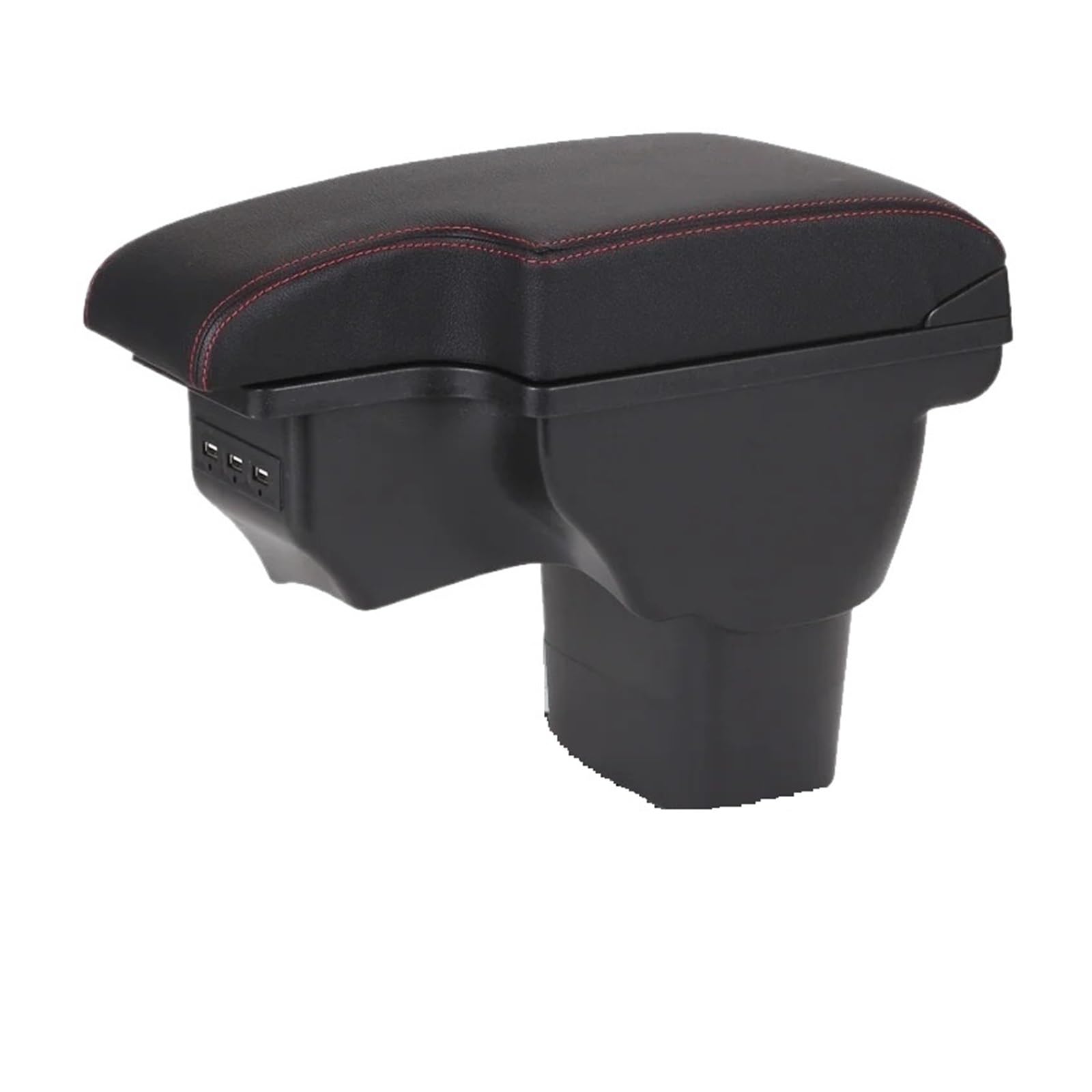 Umdjju A1 Black Red Leather For Nissan For Juke For Infiniti For Esq 2010-2019 Armrest Box Car Accessories Interior Details Storage Retrofit Parts Usb Car Centre Console Armrest Box(A1 Black Red Leather)