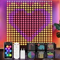 YOOHBERRYS Rideau Lumineux, Rideau LED Intelligent Avec Télécommande, App, Prise, UBS 400LEDs Guirlande Lumineuse, 2 X 2M DIY Rideau Guirlande Lumineuse Pour Fête NoëL Intérieure Extérieure (IP65)